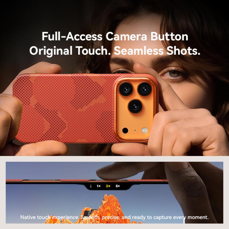 For iPhone 17 Pro MOMAX Aramid Fiber Ultra-thin MagSafe Phone Case(Orange) by MOMAX