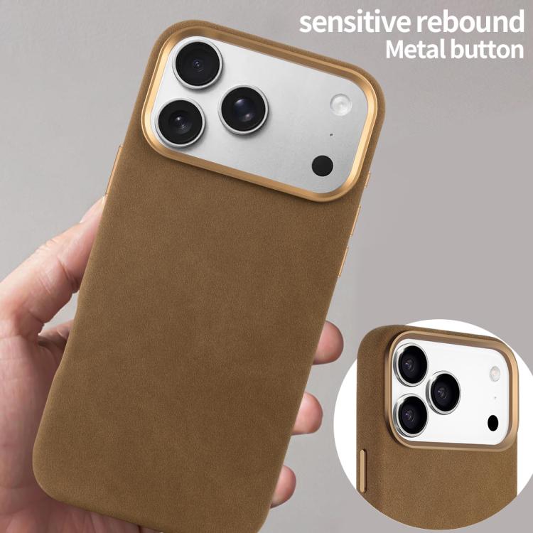 For iPhone 17 Pro Max VIETAO Suede MagSafe PU Leather Phone Case(Dark Brown) by VIETAO