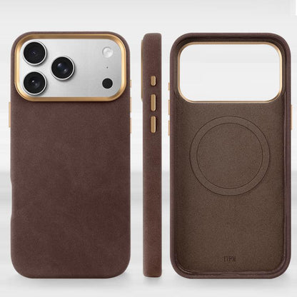 For iPhone 17 Pro VIETAO Suede MagSafe PU Leather Phone Case(Coffee Brown) by VIETAO