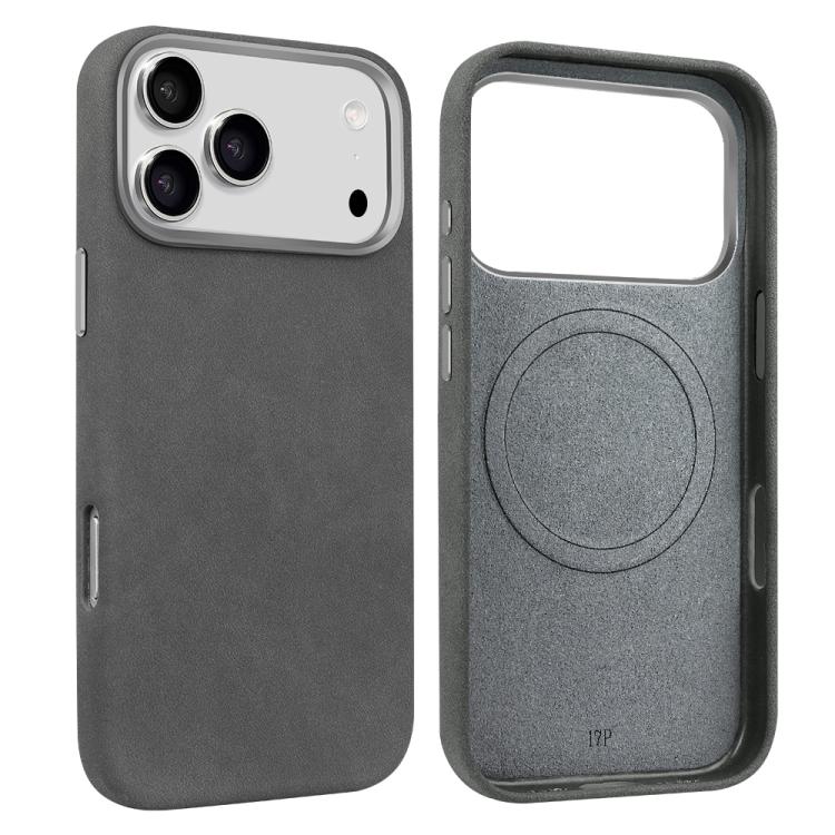 For iPhone 17 Pro VIETAO Suede MagSafe PU Leather Phone Case(Dark Grey) by VIETAO