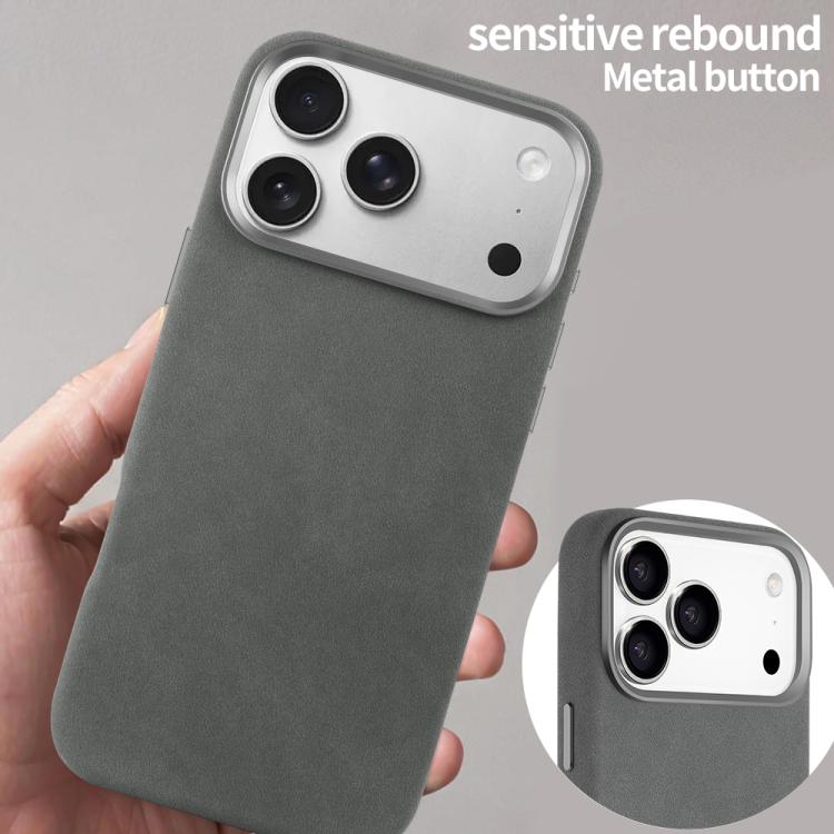 For iPhone 17 Pro VIETAO Suede MagSafe PU Leather Phone Case(Dark Grey) by VIETAO