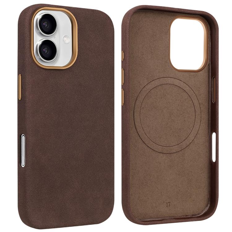 For iPhone 17 VIETAO Suede MagSafe PU Leather Phone Case(Coffee Brown) by VIETAO