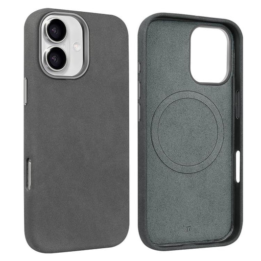 For iPhone 17 VIETAO Suede MagSafe PU Leather Phone Case(Dark Grey) by VIETAO