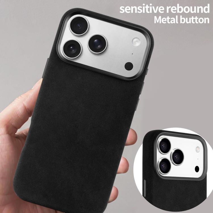 For iPhone 17 VIETAO Suede MagSafe PU Leather Phone Case(Black) by VIETAO