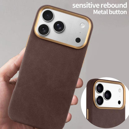 For iPhone Air VIETAO Suede MagSafe PU Leather Phone Case(Coffee Brown) by VIETAO