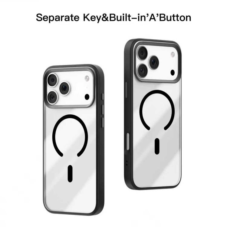 For iPhone 17 Pro Max Mutural Mist MagSafe Series Magnetic PC Hybrid TPU Phone Case(Black) by Mutural