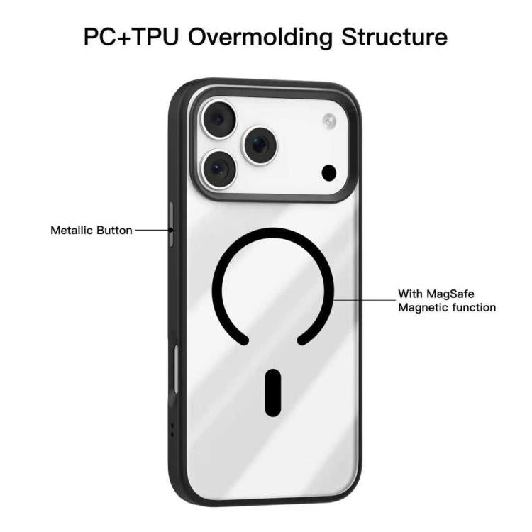 For iPhone 17 Pro Max Mutural Mist MagSafe Series Magnetic PC Hybrid TPU Phone Case(Deep Blue) by Mutural