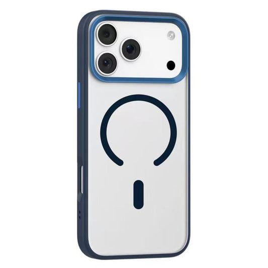 For iPhone 17 Pro Mutural Mist MagSafe Series Magnetic PC Hybrid TPU Phone Case(Deep Blue) by Mutural