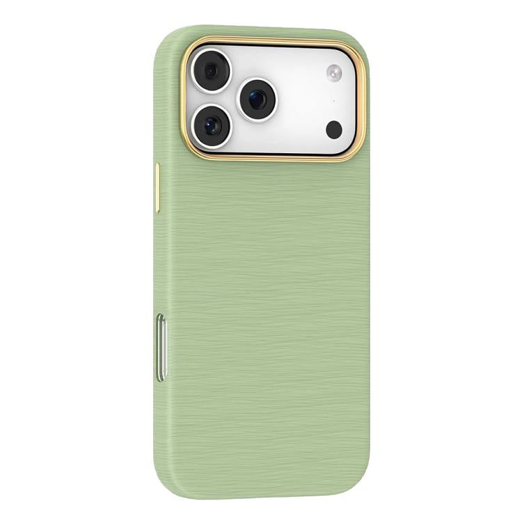 For iPhone 17 Pro Mutural Rhyme Series Satin Texture Leather MagSafe Phone Case(Green) by Mutural