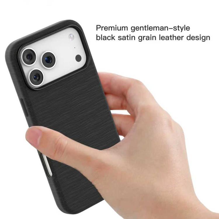 For iPhone 17 Pro Mutural Rhyme Series Satin Texture Leather MagSafe Phone Case(Brown) by Mutural