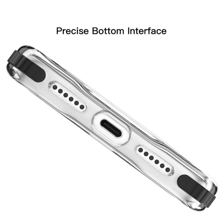 For iPhone 17 Pro Mutural Transparent Color Series PC+TPU Magnetic MagSafe Phone Case(Black) by Mutural