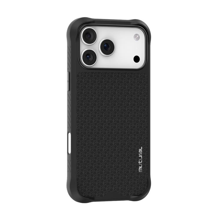 For iPhone 17 Pro Mutural Honored Armor Series TPU Magnetic MagSafe Phone Case(Black) by Mutural