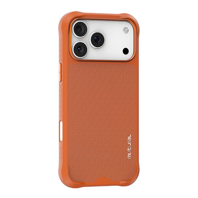 For iPhone 17 Pro Mutural Honored Armor Series TPU Magnetic MagSafe Phone Case(Orange) by Mutural