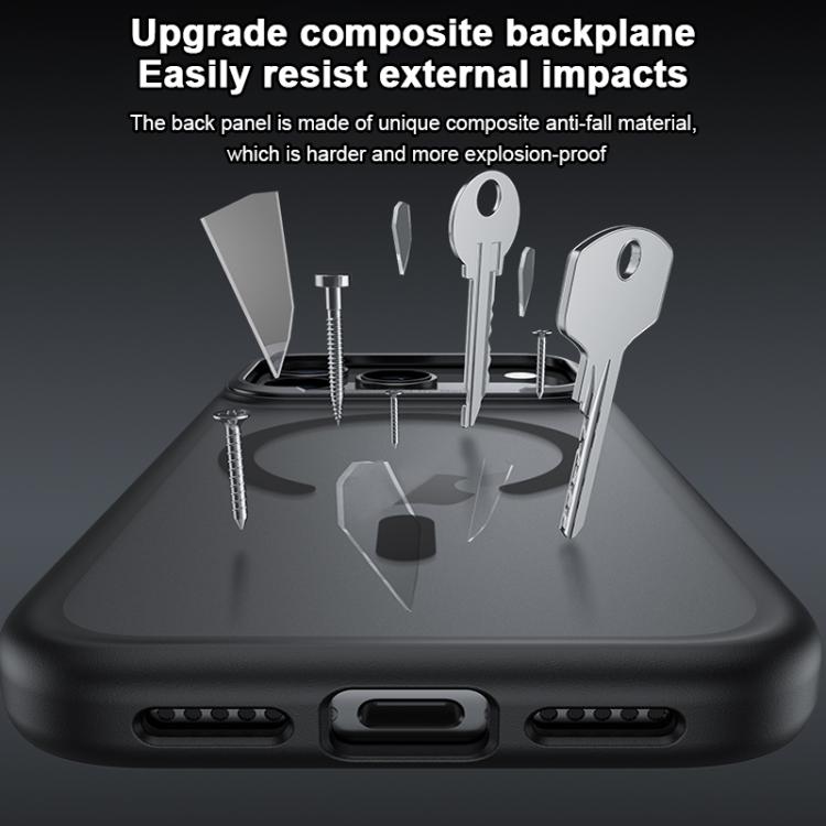 For iPhone 17 Pro Benks Skin Feel Series MagSafe Magnetic Shockproof Phone Case(Black) by Benks