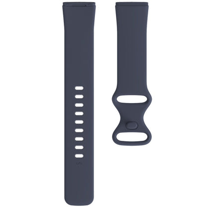 For Fitbit Versa 4 / Versa 3 / Sense 2 / Sense Silicone Watch Band, Size: L(Blue Grey) by bashfashion