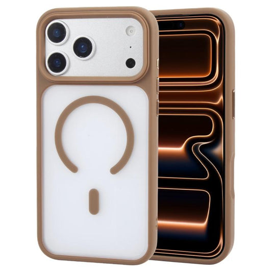 For iPhone 17 Pro Max GEBEI Jazz Series Skin Feel Frosted MagSafe Phone Case(Brown) by GEBEI