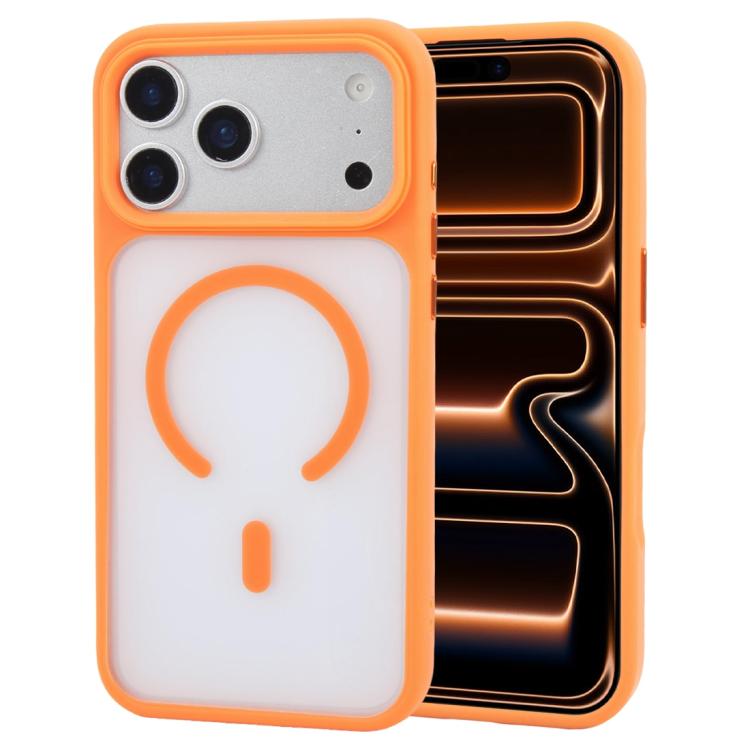 For iPhone 17 Pro Max GEBEI Jazz Series Skin Feel Frosted MagSafe Phone Case(Orange) by GEBEI