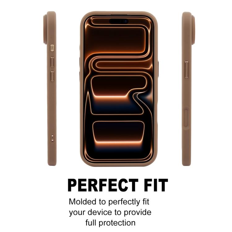 For iPhone 17 Pro GEBEI Jazz Series Skin Feel Frosted MagSafe Phone Case(Brown) by GEBEI