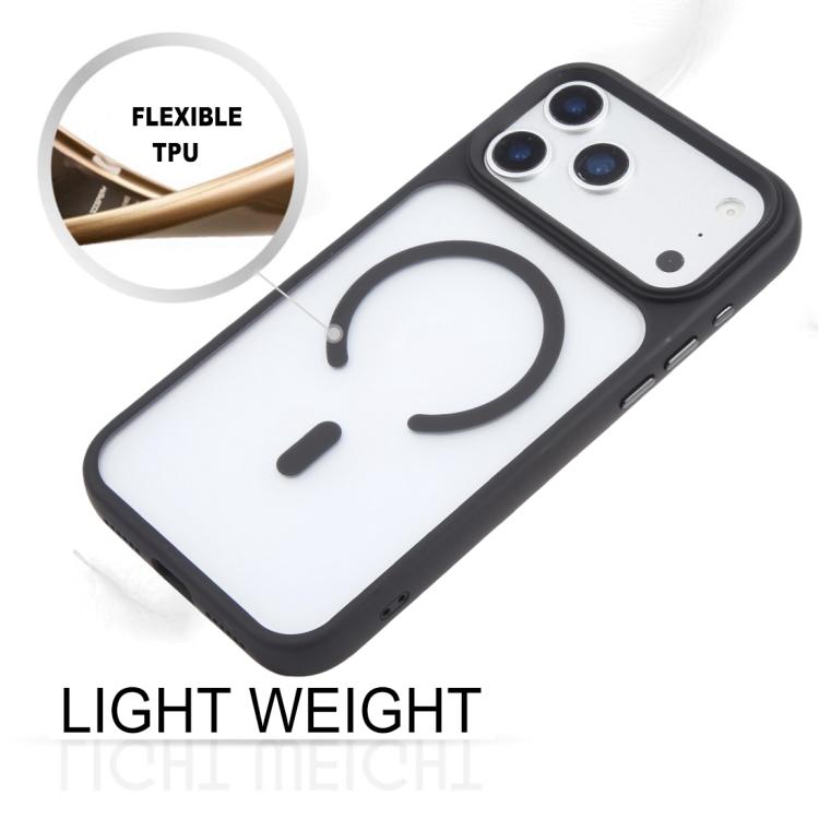 For iPhone 17 Pro GEBEI Jazz Series Skin Feel Frosted MagSafe Phone Case(Black) by GEBEI