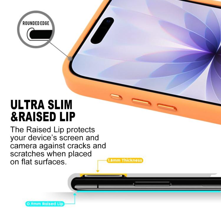 For iPhone 17 GEBEI Jazz Series Skin Feel Frosted MagSafe Phone Case(Orange) by GEBEI