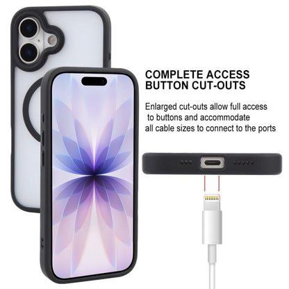 For iPhone 17 GEBEI Jazz Series Skin Feel Frosted MagSafe Phone Case(Black) by GEBEI