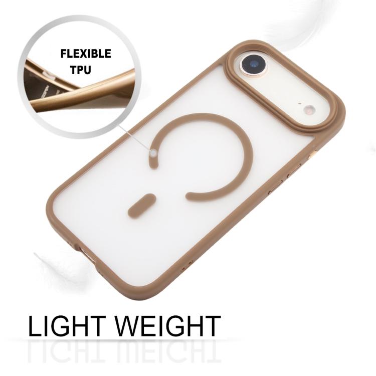 For iPhone Air GEBEI Jazz Series Skin Feel Frosted MagSafe Phone Case(Brown) by GEBEI