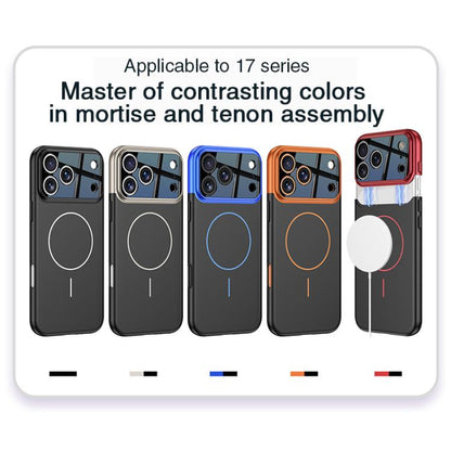 For iPhone 17 Pro Max GKK Color Master Splicing MagSafe Magnetic Phone Case(Black) by GKK