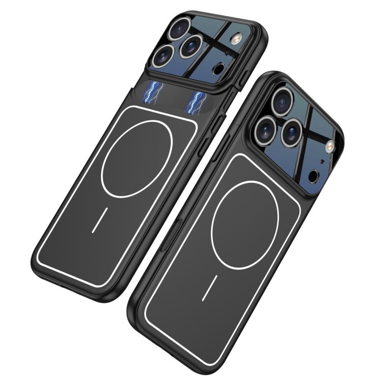 For iPhone 17 Pro Max GKK Color Master Splicing MagSafe Magnetic Frame Phone Case(Black) by GKK