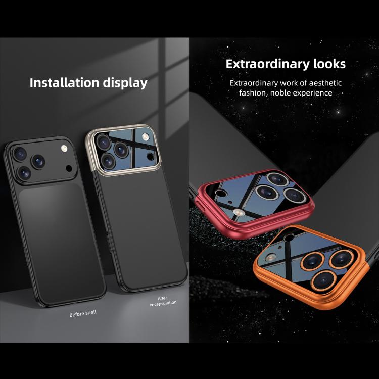 For iPhone 17 Pro Max GKK Color Master Splicing Phone Case(Red Black) by GKK