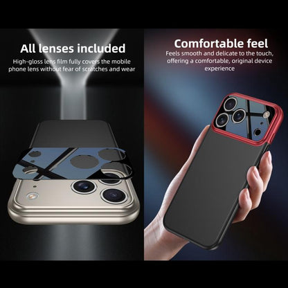 For iPhone 17 Pro Max GKK Color Master Splicing Phone Case(Red Black) by GKK