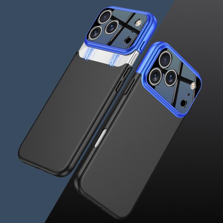 For iPhone 17 Pro Max GKK Color Master Splicing Phone Case(Blue Black) by GKK