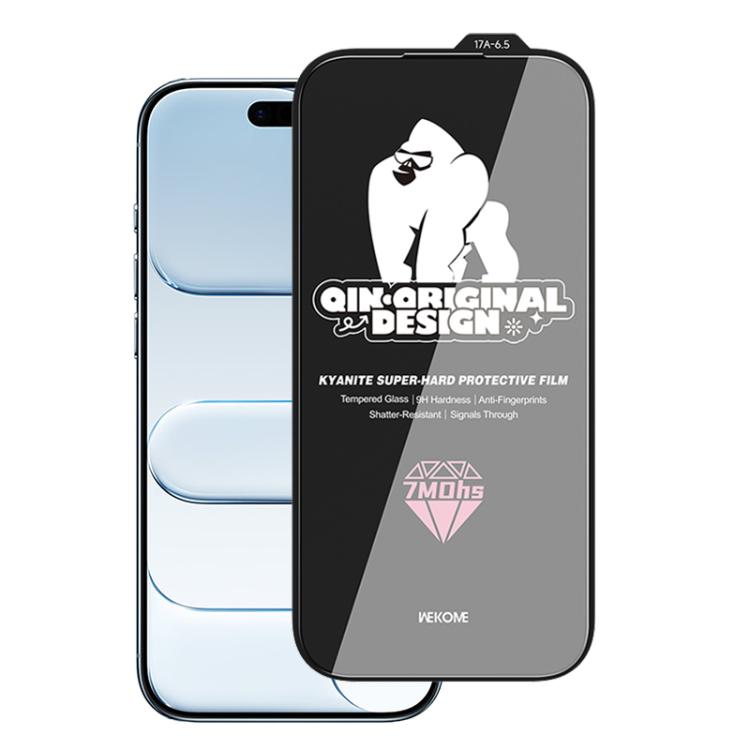 For iPhone Air WK WTP-129 Qin-Original Design 9D Curved Kyanite Ultra-Hard Tempered Glass Film by WK