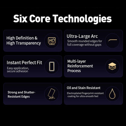 For iPhone Air WK WTP-120 Qin Series 9D Curved Large Arc HD Tempered Glass Film by WK