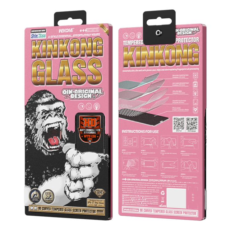 For iPhone Air WK WTP-130 Qin-Original Design 9D Curved Anti-lridescence Eye-Caring HD Tempered Glass Film by WK