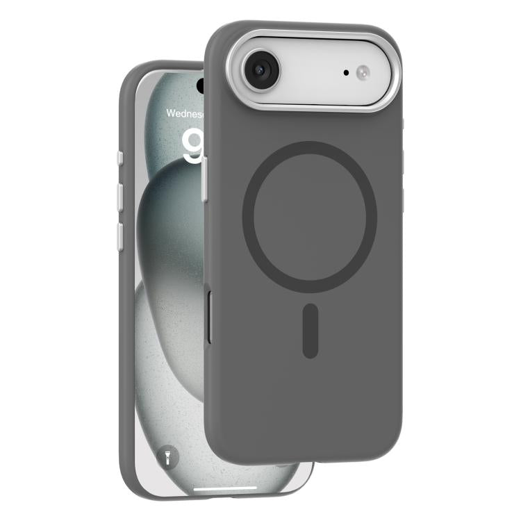 For iPhone Air Mutural Karen Series Liquid Silicone MagSafe Phone Case(Grey) by Mutural