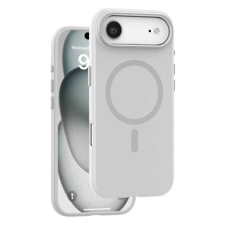 For iPhone Air Mutural Karen Series Liquid Silicone MagSafe Phone Case(White) by Mutural