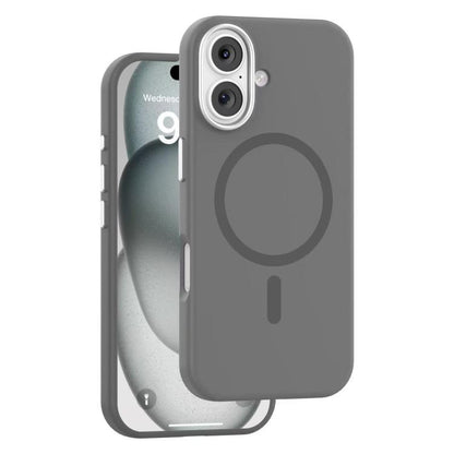 For iPhone 17 Mutural Karen Series Liquid Silicone MagSafe Phone Case(Grey) by Mutural