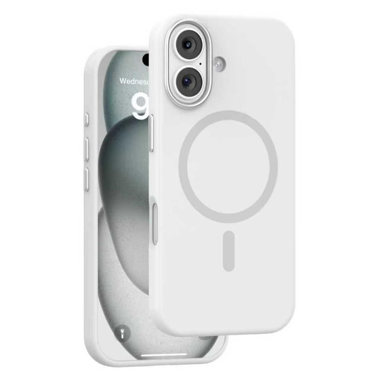 For iPhone 17 Mutural Karen Series Liquid Silicone MagSafe Phone Case(White) by Mutural