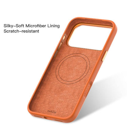 For iPhone Air Mutural Karen Series Liquid Silicone MagSafe Phone Case(Orange) by Mutural
