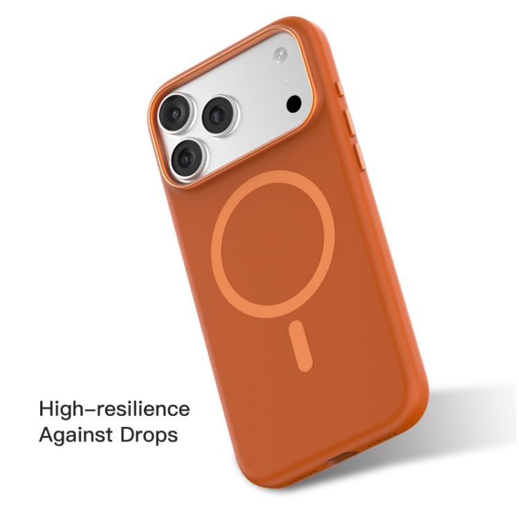 For iPhone Air Mutural Karen Series Liquid Silicone MagSafe Phone Case(Orange) by Mutural