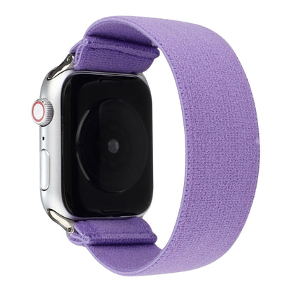Solid Color Silicone Watch Band For Apple Watch Series 7 41mm / 6 & SE & 5 & 4 40mm / 3 & 2 & 1 38mm(Purple) by bashfashion