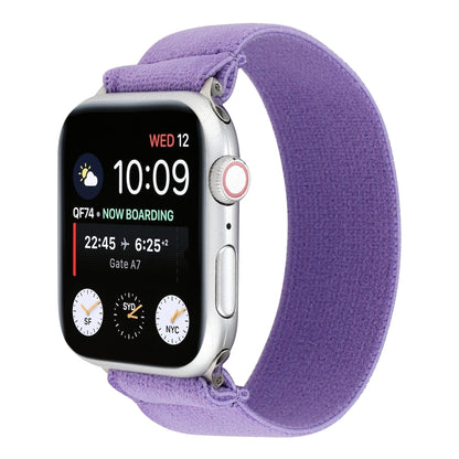 Solid Color Silicone Watch Band For Apple Watch Series 7 41mm / 6 & SE & 5 & 4 40mm / 3 & 2 & 1 38mm(Purple) by bashfashion