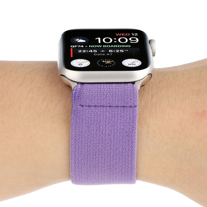 Solid Color Silicone Watch Band For Apple Watch Series 7 41mm / 6 & SE & 5 & 4 40mm / 3 & 2 & 1 38mm(Purple) by bashfashion