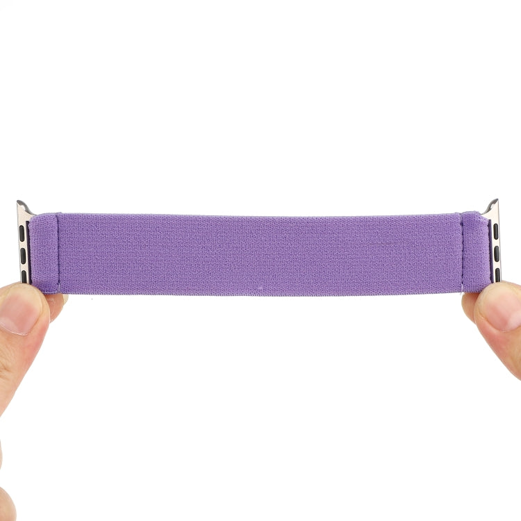 Solid Color Silicone Watch Band For Apple Watch Series 7 41mm / 6 & SE & 5 & 4 40mm / 3 & 2 & 1 38mm(Purple) by bashfashion