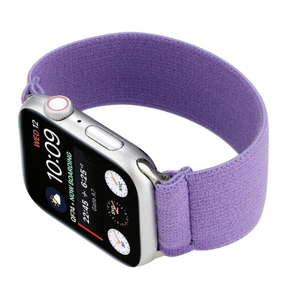 Solid Color Silicone Watch Band For Apple Watch Series 7 45mm / 6 & SE & 5 & 4 44mm / 3 & 2 & 1 42mm(Purple) by bashfashion