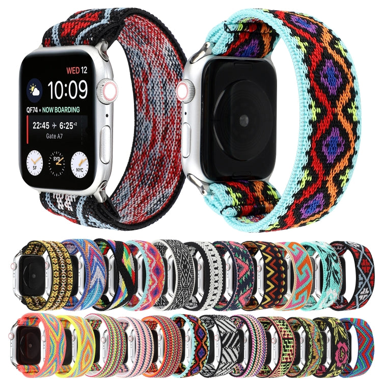 Nylon Watch Band For Apple Watch Series 7 41mm / 6 & SE & 5 & 4 40mm / 3 & 2 & 1 38mm(23) by bashfashion