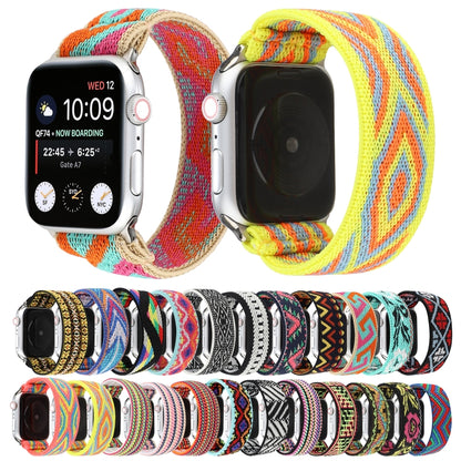 Nylon Watch Band For Apple Watch Series 7 45mm / 6 & SE & 5 & 4 44mm / 3 & 2 & 1 42mm(23) by bashfashion