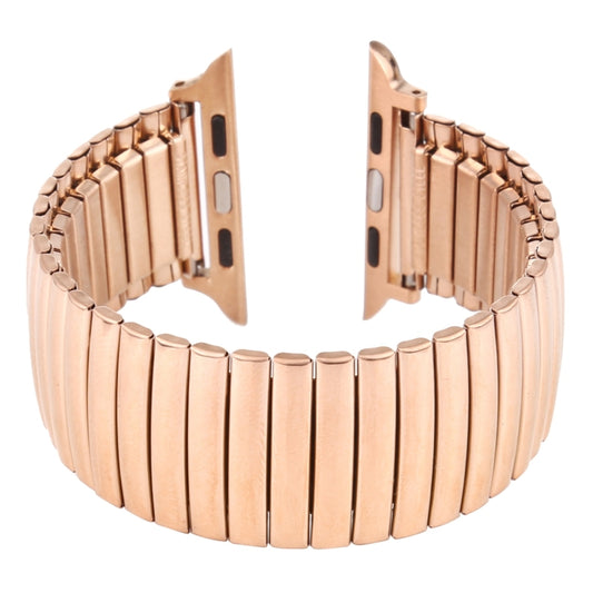 Elastic Aluminum Watch Band For Apple Watch Series 7 41mm / 6 & SE & 5 & 4 40mm / 3 & 2 & 1 38mm(Rose Gold) by bashfashion