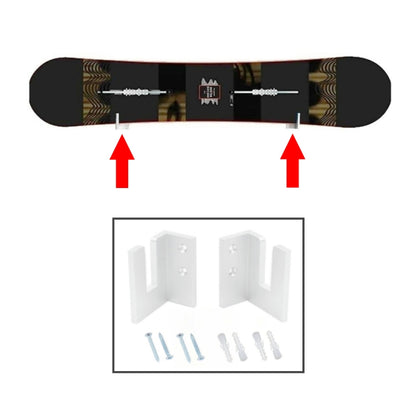 YX002 1 Pair Four-Wheel Skateboard Wall Mount Bracket by bashfashion