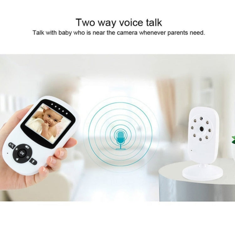 BM-SM24 2.4 inch LCD 2.4GHz Wireless Surveillance Camera Baby Monitor with 8-IR LED Night Vision, Two Way Voice Talk(White) by bashfashion